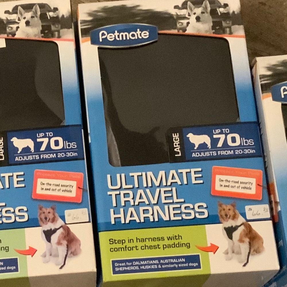 Petmate Ultimate Step-In Travel Harness for Dogs (Large-Black)